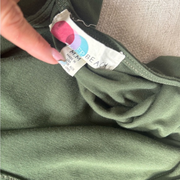 FP Beach Green Long Sleeve Backless Dress - Picture 4 of 4